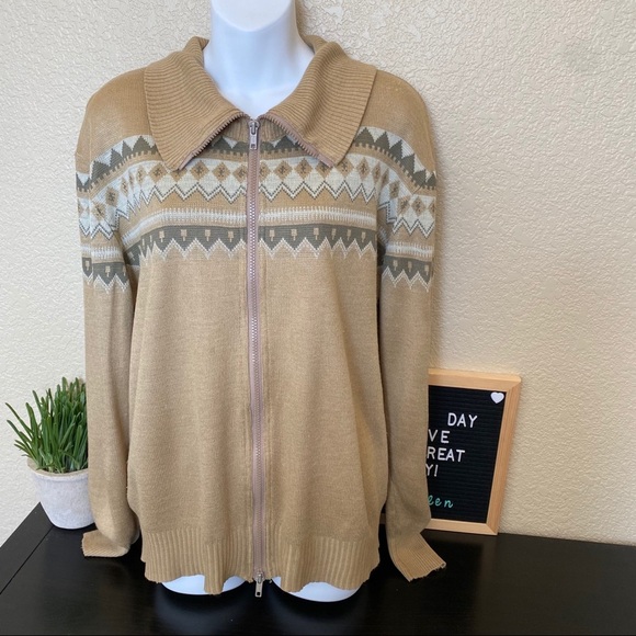Vintage Sweaters - Vintage Full zip cardigan sweater